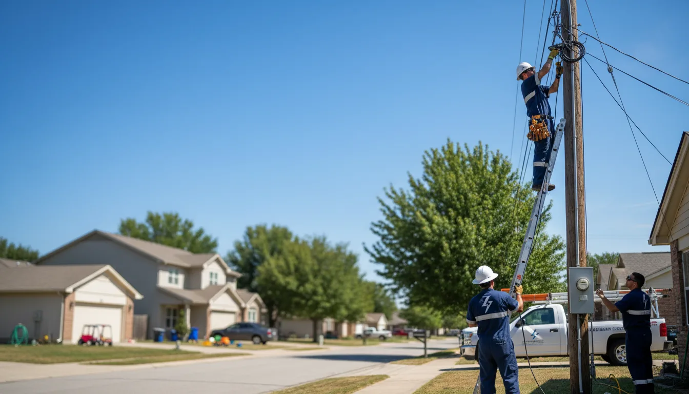 Residential electrician providing installation services in Holcombe, WI
